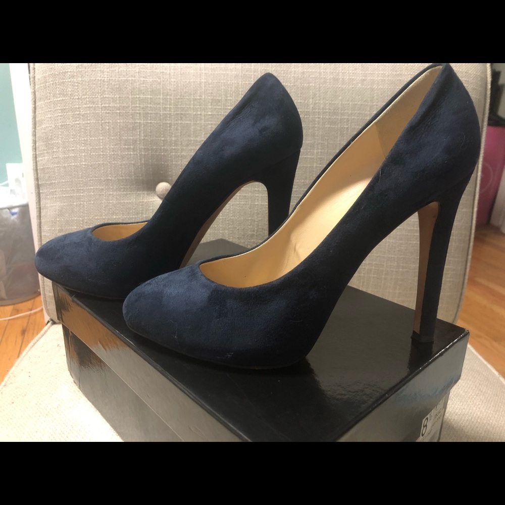 Giuseppe Zanotti Navy Blue Heels